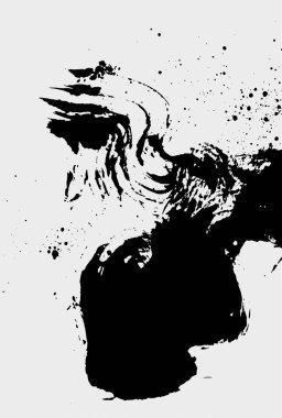 Mürekkep fırçası. soyut grunge arkaplanı