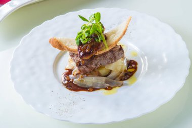 Lezzetli Asya mutfağına yakın çekim