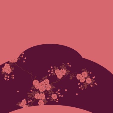 Soyut çiçek deseni, çiçek süslemeli dekoratif arkaplan 