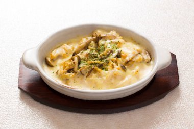 Lezzetli yemek tabağı yakından görüntüsü