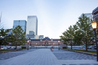  Japonya 'daki modern şehir gökdelenlerinin manzarası