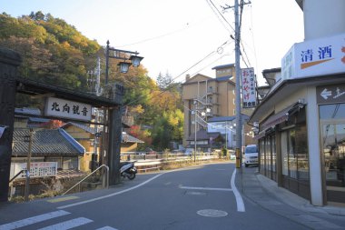 Gündüz şehir manzarası ufuk çizgisi ve binalar