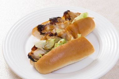 Lezzetli yemek tabağı yakından görüntüsü