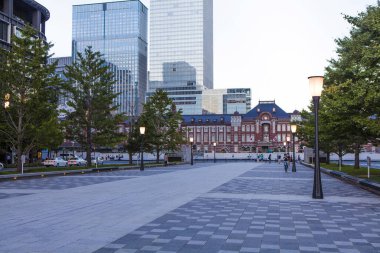  Japonya 'daki modern şehir gökdelenlerinin manzarası