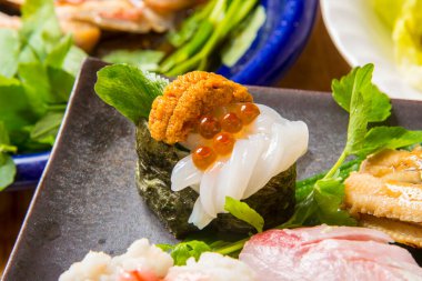 Geleneksel Asya yemekleri yakın çekim