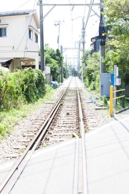 Japonya 'daki tren rayları ve tren istasyonları