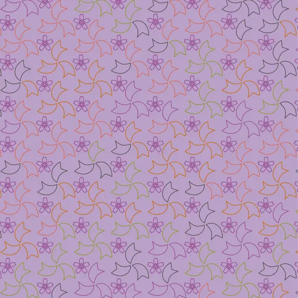 Бесшовный Векторный Рисунок Текстурой Цветов — стоковое фото