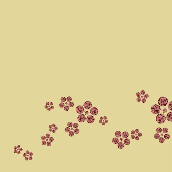 Naadloze Vector Patroon Met Bloemen Textuur — Stockfoto