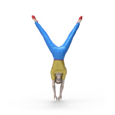 Renkli insan figürlerinden yapılmış bir mektup, sembol şeklinde küçük oyuncaklar. 