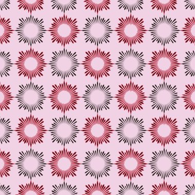 Çiçek desenli kusursuz vektör deseni