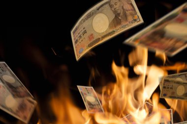 Ateşte dolar yakmak, kavramsal imaj