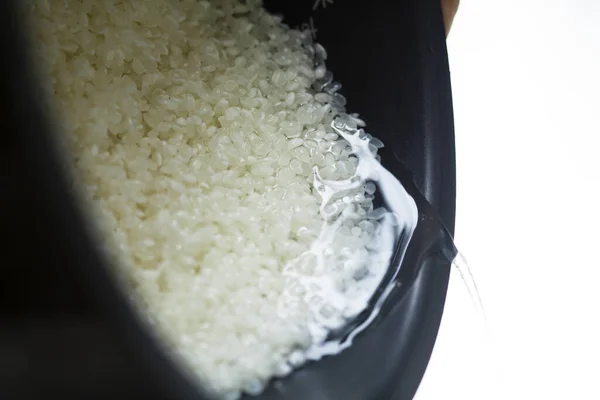 Rijst Wassen Kom — Stockfoto