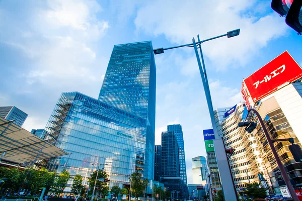 Stock image Chuo Ward, Tokyo. Yaesu Exit of Tokyo Station. Buildings integrated with the station are called Gran Tokyo