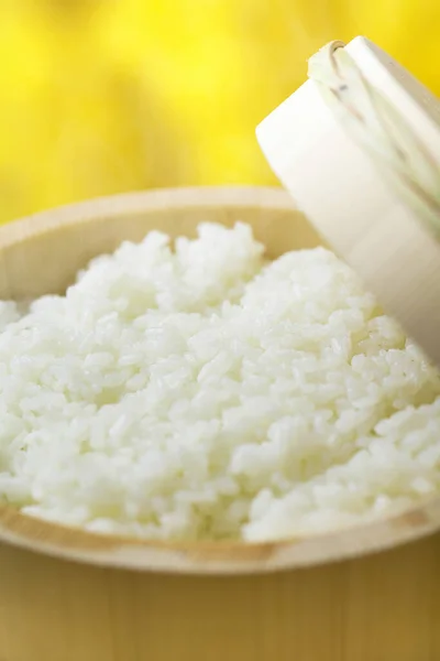 Freshly Cooked White Rice Bowl Stock Image
