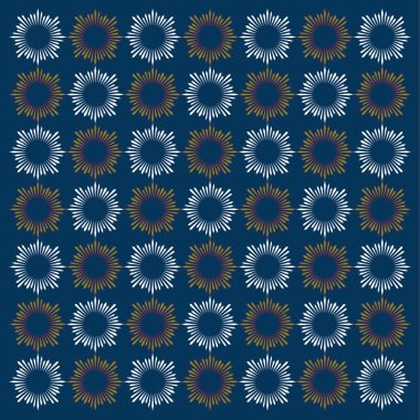 soyut geometrik desenli nükteli çiçek çizimi