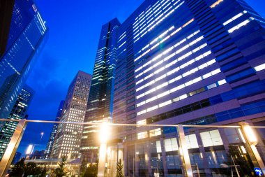 Geceleri gökdelen - Marunouchi, Tokyo, Japonya