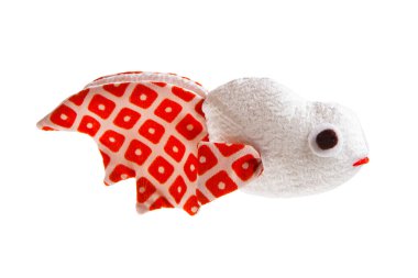 Şirin el yapımı oyuncak balıklar, Asya stilize zanaatı.