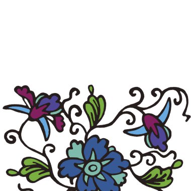 Soyut çiçek deseni, çiçek süslemeli dekoratif arkaplan 