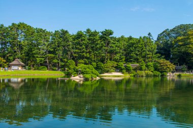 Parktaki Japon bahçesi.