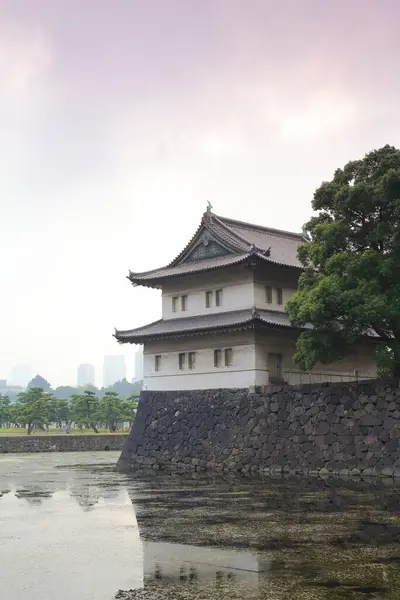 Японский Стиль Форт Расположен Императорском Дворце Токио — стоковое фото