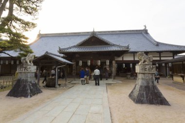 Güzel Japon tapınağı manzarası, Budizm konsepti