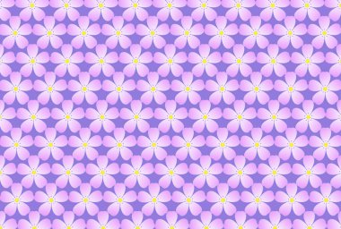 Tekrarlanan pembe çiçeklerle soyut arkaplan 