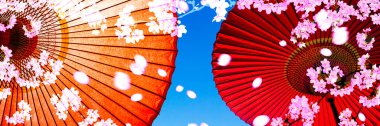 Japon geleneksel şemsiyeleri, Asyalı cailture konsepti.