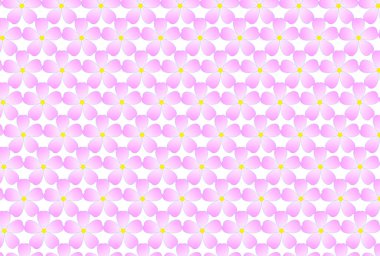 Tekrarlanan pembe çiçeklerle soyut arkaplan 