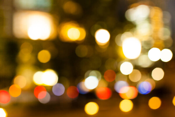Abstract background of bokeh lights