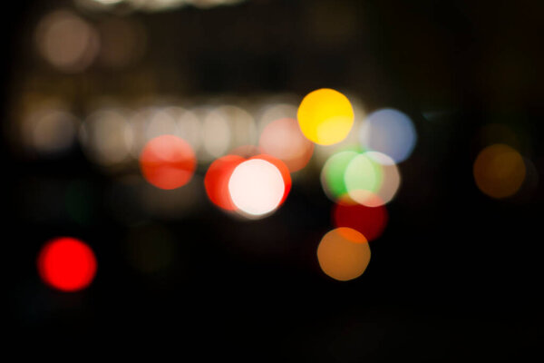 Abstract background of bokeh lights