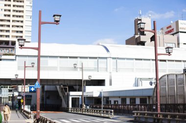 Japon kentsel manzarası modern mimari tasarımlar.