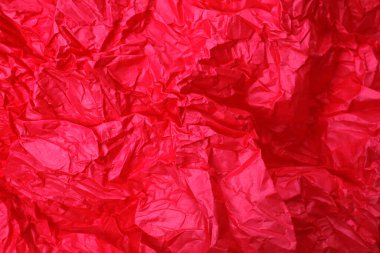 Sanat kırmızısı buruşuk kağıt, kapat.