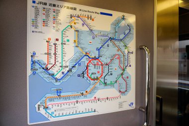 Tokyo metro istasyonu haritası, kapatın.