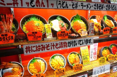 Lezzetli Asya mutfağının yakın görüntüsü