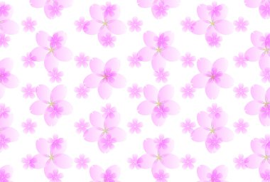 Tekrarlanan pembe çiçeklerle soyut arkaplan 