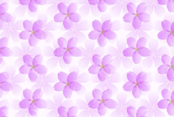 Abstrakter Hintergrund Mit Wiederholten Rosa Blüten — Stockfoto