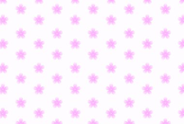 Tekrarlanan pembe çiçeklerle soyut arkaplan 
