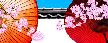 Japon geleneksel şemsiyeleri, Asyalı cailture konsepti.