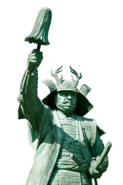Standbeeld Van Sanada Yukimura Sanadayama Sanko Shrine — Stockfoto