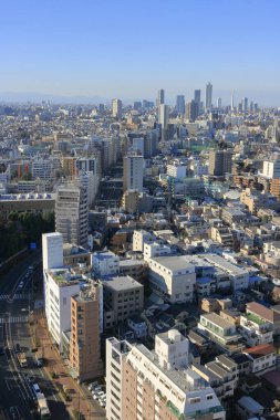 Tokyo şehir manzarasının havadan görünüşü, Japonya