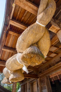 Japonya 'daki kutsal tapınağın detayları.