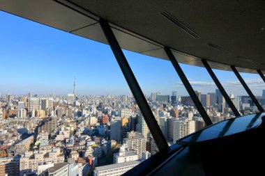 Tokyo şehir manzarasının havadan görünüşü, Japonya