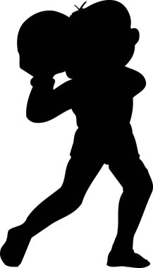 Baloya hazırlanan bir çocuğun siyah beyaz çizimi.