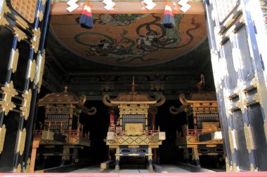 Tapınak manzarası, geleneksel Japon mimarisi.