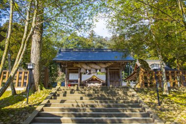 Güzel Japon tapınağı manzarası, Budizm konsepti
