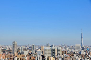 Tokyo şehir manzarasının havadan görünüşü, Japonya