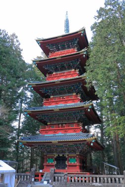 Japonya 'daki Japon tapınağı. 