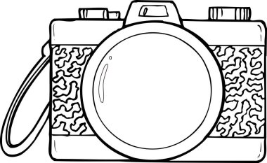 kamera fotoğrafçılık çizgisi resimleme