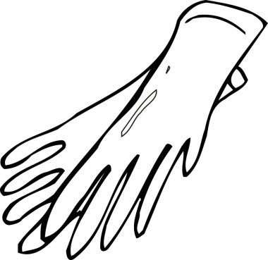 Beyaz arka planda izole edilmiş basit siyah beyaz çizimler.