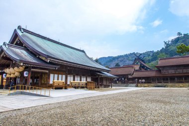 KYOTO, JAPONYA - Toyokuni Tapınağı. Bu tapınak, Japonya 'nın Higashiyama, Kyoto şehrinde ünlü tarihi bir yer olan Toyotomi Hideyoshi' nin resmi mezarlığı ve mabedidir.